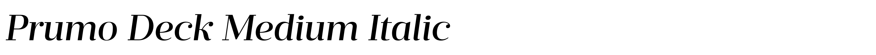 Prumo Deck Medium Italic